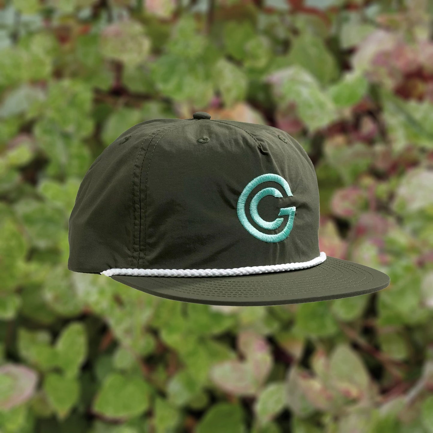 Logo Hat - Army Green/Mint
